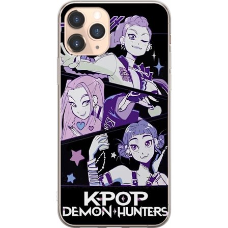 Yhteensopiva Puhelinkuori Apple iPhone 11 Pro Kpop Demon Hunters Huntrix Trio Tytöt Violetit tähdet Retro-idoli Taidetta