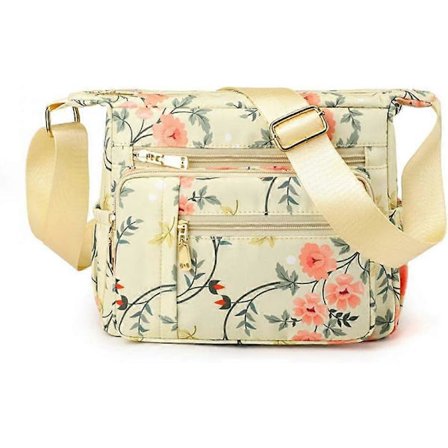 Dame Skuldertasker Stor Multi-Rum Casual Rejsetaske Messenger Tasker til Shopping Vandreture Daglig Brug (Arabesque)