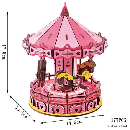 Retrobuss husbil i europeisk stil 3D träbilspussel DIY-segelfartyg Flygplan Byggnadshusmodell Sticksågsleksaker för barn