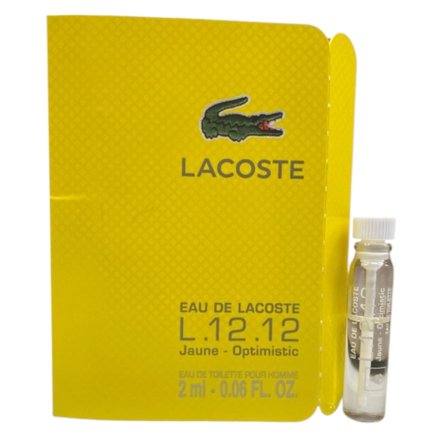 Lacoste, Eau de Lacoste L.12.12 Jaune - Optimistic, Eau De Toilette, For Men, 2 ml