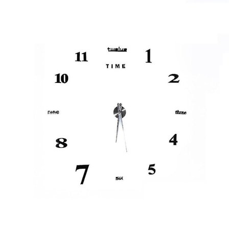 Väggdekor Väggklocka Digital klocka Väggdekoration3dGör