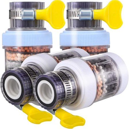 4 stk. Vannfiltermykner for kran, Vannfilter for kjøkkenkran, Vannrenser for kjøkkenkran