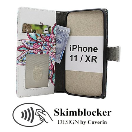 Skimblocker iPhone 11 & iPhone XR Plånboksfodral Design
