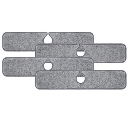 Sprutbeskyttelse for vask, absorberende matte for kjøkkenkran, oppvaskmatte bak kran, tørkeputer for