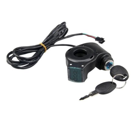 El cykel tumme gasreglage voltmätare