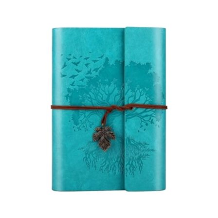 Lær Journal Notatbok, Vintage Refill Journal For Skriving, Dagbok Journal, 160 Sider Beijiyi (blå A5 165 X 234cm)