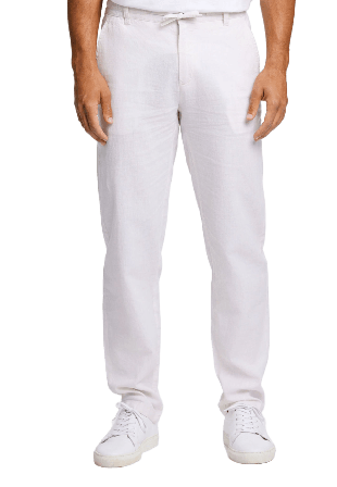 Lindbergh Linen Pants Byxor Herr Vit XXL