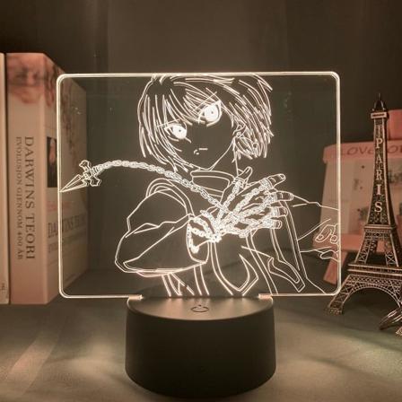 Akryyli 3D-lamppu Anime Hunter X Hunter Killua ja Gon Makuuhuoneen sisustukseen Yövalo Syntymäpäivälahja Led Yövalo Manga Hxh KilluaE