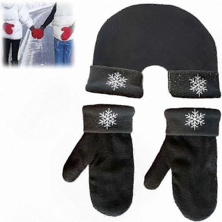 Varma vintervantar för par, Alla hjärtans dag och julklappstips för älskande, Hand-i-hand-design