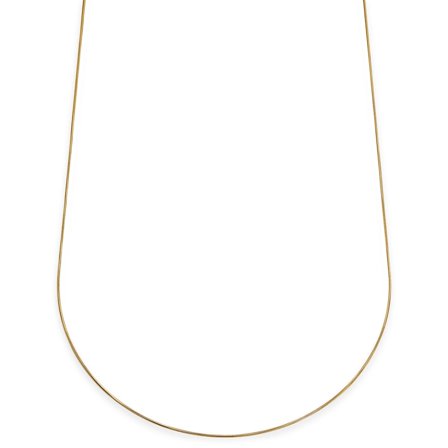 Essentials | 1 mm Gold-Tone Snake Chain Necklace for Men - Chain necklaces