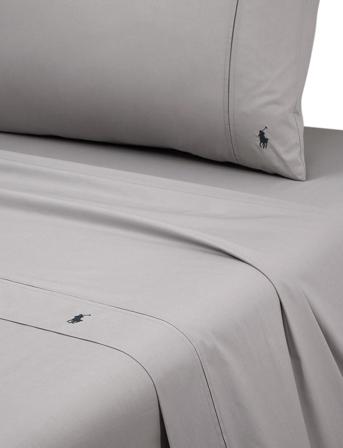 Player Flat Sheet Home Textiles Bedtextiles Sheets Grey Ralph Lauren Home