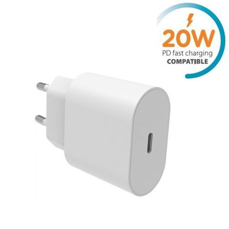 20W Snabbladdare för iPhone 17/16/15/14/13/12/11, Samsung