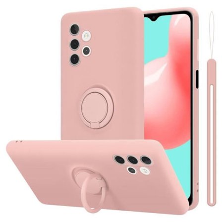 Fodral till Samsung Galaxy A32 4G Skal i LIQUID PINK Fodral Skydd Silikon TPU mobiltelefon