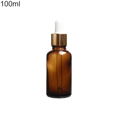 Brun Glasbehållare Eterisk Olja Flytande Parfym Aromaterapi Droppflaska