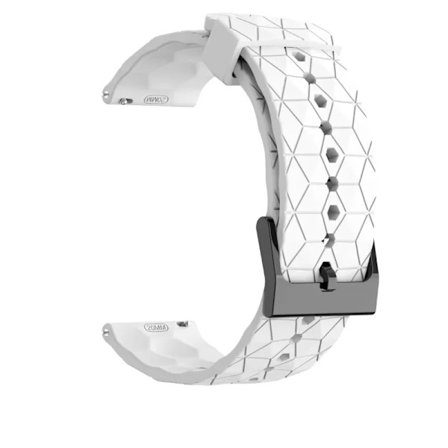 22mm 20mm Silikonarmband för Garmin Forerunner 55 165 265 965 255 Fotbollsmönster Armband Garmin Active 5/Vivoactive 5 correa