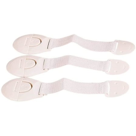 Møbel Lås Hvit Sikkerhetslås - Barne Sikkerhetssett - Baby Sikkerhetslås