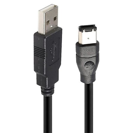 JUNSUNMAY 1,8m Firewire IEEE 1394 6-pin hane till USB 2.0 hane Adapter Konverteringskabel