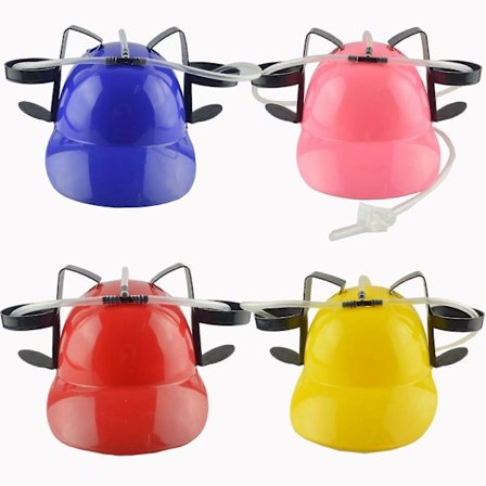 Øl Sodavands Drikke Hjelm Party Hat Fødselsdagsfest Udendørs Øl Hat Doven Drikke Drikke Hjelm Hat Hætte