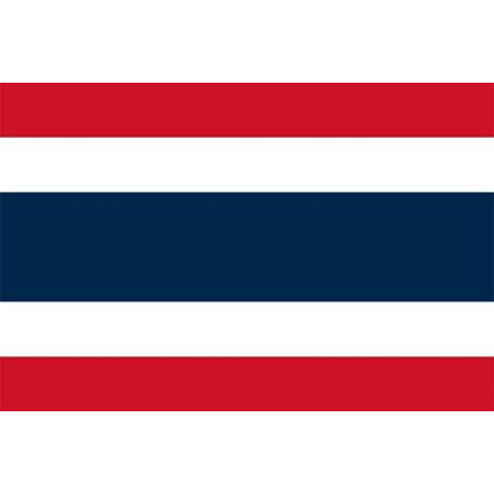 Thailands flagg Hvit