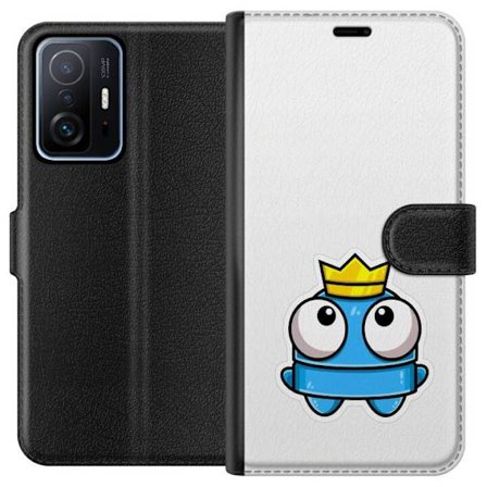 Kompatibel Tegnebogsetui til Xiaomi Xiaomi 11T Blå tegnet figur med krone og store øjne i legende kongelig stil