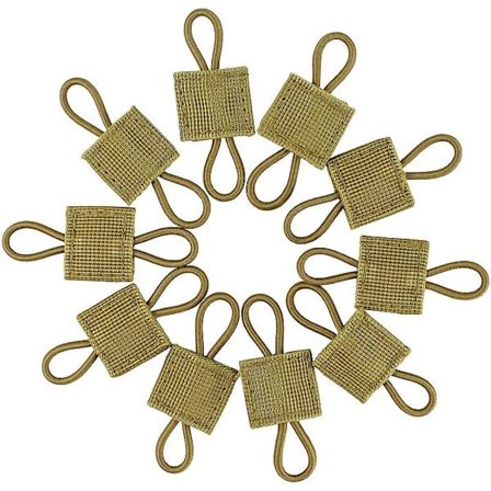 10-pack taktiska växelklämmor Molle-bandhållare elastisk studs