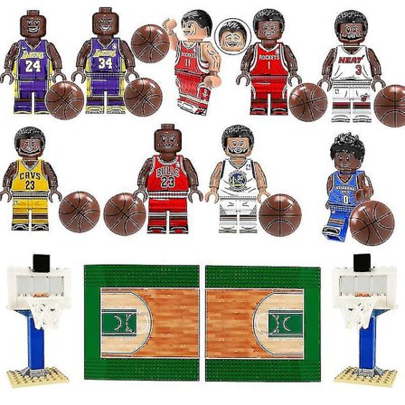 Basketboll Byggkloss Set Basketboll Spelare Block Kits