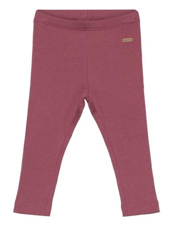 Pants Rib Leggings Rosa Minymo*Betinget Tilbud
