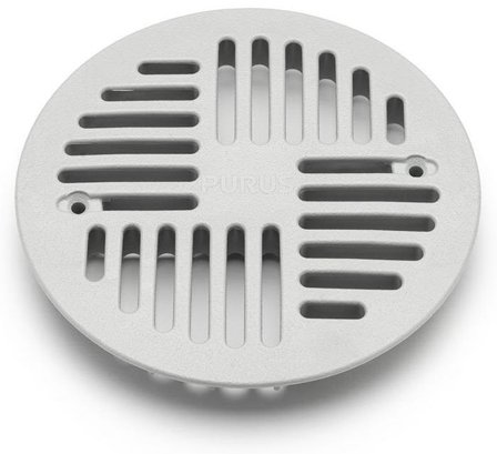 Purus Art deco Gulvslukrist art deco-mønster, grå, Innendørsavløp