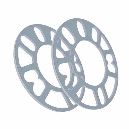 2 stk. 8 mm tykkelse hjulnav afstandsstykke flange nav centrisk ET pakning aluminiumslegering universal til biler