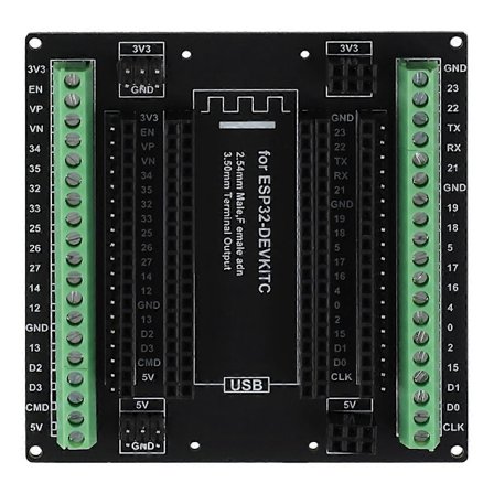 ESP32 Utvidelseskort Breakout Board for ESP-WROOM-32 ESP32-DevKitC GPIO 1 til 3 38Pins ESP32 Modu