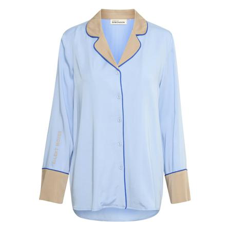 Karen by Simonsen, Avery KB Shirt Blauw, Dames, Maat:L
