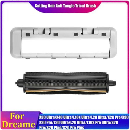 For Dreame X40/X30 Pro/X20 Pro Plus/L10S Ultra/L20 Ultra/L10 Plus Anti-Tangle Hår TriCut Børste Støvsuger