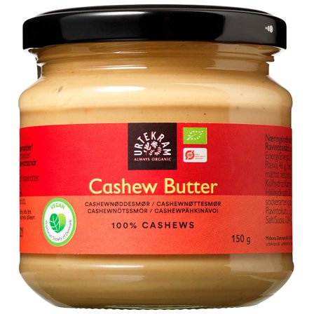 Urtekram Cashew Butter Ø 150 g, Helse & Madvarer, Smørepålæg, Nøddecreme