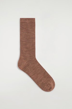 COS Wool Socks in Brown - Women