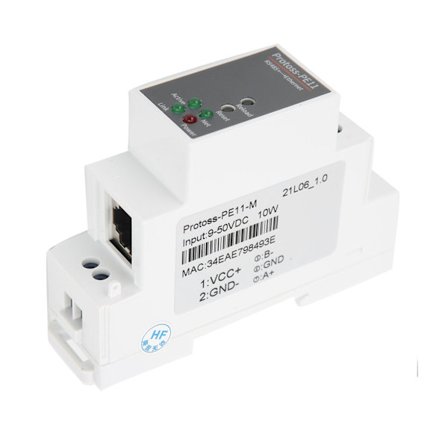 RS485 - WIFI-sarjapalvelin, DIN-kiskoon asennettava Ethernet-moduuli 9-50VDC 10W PE11-M