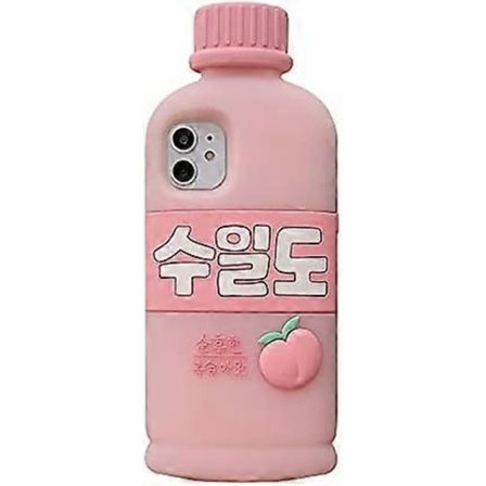 Apple iPhone 13 Pro Max Ultra Tjockt Mjukt Silikonfodral 3D Cartoon Ljusrosa Söt Rolig Söt Kawaii