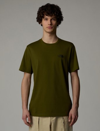 The North Face M Ss Simple Dome Tee - Khaki green - XS