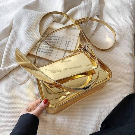 Shouder Taske Pung GULD