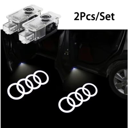 Trådløs bildør velkomstlys LED HD projektor lampe dekoration til Audi Sline A1 A3 Q5 A4 B8 B7 A5 A6 C7 A7 A8 B9 B6 C6 Q2 Q3 C