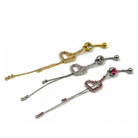 Napatyyppi Navel Piercing Rengas 316L Teräs