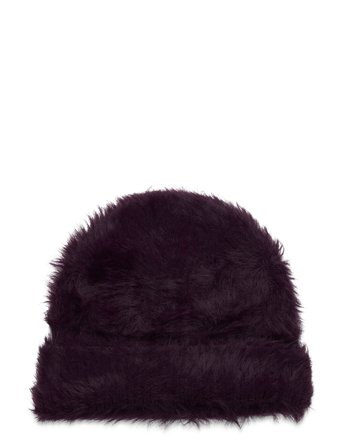 Monki Hairy Hat - Purple - ONE SIZE