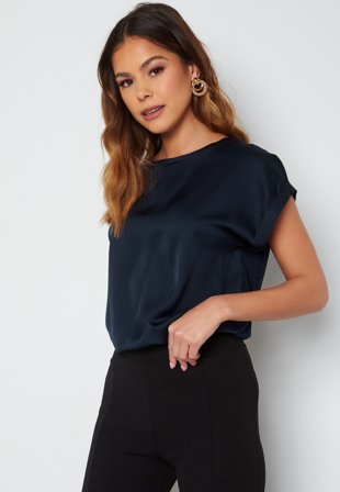 VILA Viellette S/S Satin Top Klær