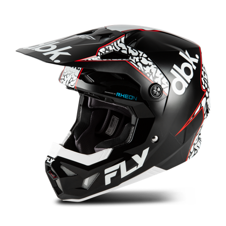 Crosshjelm FLY Racing Formula CP DBK V26 Svart/Hvit/Rød L