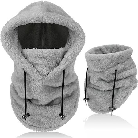 Vinter Termisk Arktisk Sammet Balaclava för Män Kvinnor, Multifunktionell Vindtät Varm Skidmask Ansiktsmask med Halsvärmare