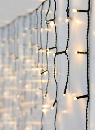 Lyslenke 12m istapp - varm hvit | lyslenke