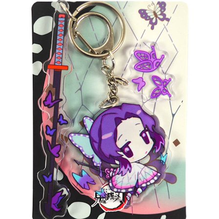 Demon Slayer: Kimetsu no Yaiba Demon Slayer -avaimenperä, anime-oheistuote, kaksiulotteinen riippuva koriste Butterfly Shinobu 11079