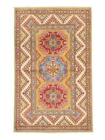 Oriental Kazak Fine Rug 82X132 Brown/Orange Wool, Afghanistan