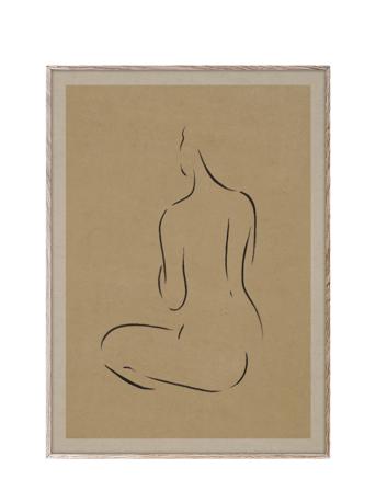 Grace Iii - 30X40 Home Decoration Posters & Frames Posters Illustrations Multi/mønstret Paper Collective