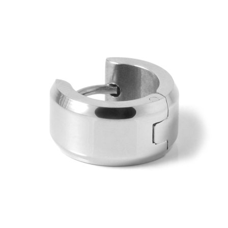 Stylowy okrągły kolczyk w rozmiarze XL dla mężczyzn