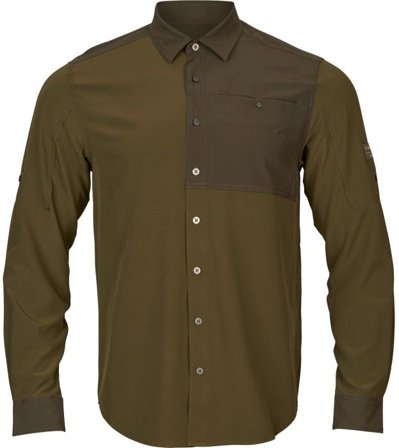 Härkila Logmar weight L/S Shirt Dark Olive/Willow Green